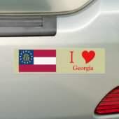 Georgische staatsvlag bumpersticker (Op auto)