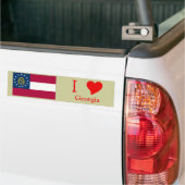 Georgische staatsvlag bumpersticker (Op Truck)