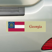 Georgische staatsvlag bumpersticker (Op auto)