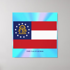 Georgische staatsvlag canvas afdruk