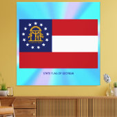 Georgische staatsvlag canvas afdruk (Insitu (Woonkamer))