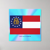 Georgische staatsvlag canvas afdruk (Voorkant)