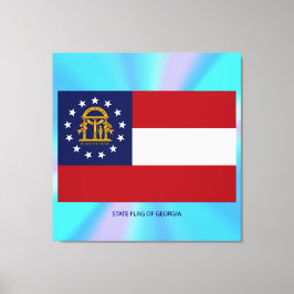 Georgische staatsvlag canvas afdruk