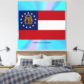 Georgische staatsvlag canvas afdruk (Insitu (Slaapkamer))