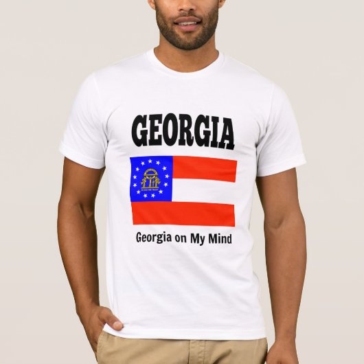 Georgische staatsvlag en motto t-shirt (Voorkant)