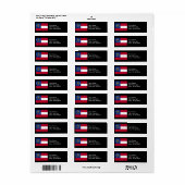 Georgische staatsvlag etiket (Full Sheet)