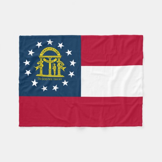 Georgische staatsvlag fleece deken (Voorkant (Horizontaal))