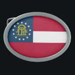 Georgische staatsvlag gesp<br><div class="desc">Patriottisch Georgia staatsvlag.</div>