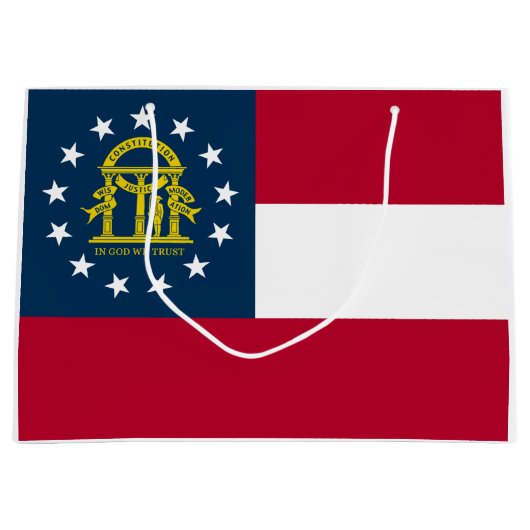 Georgische staatsvlag groot cadeauzakje (Voorkant)