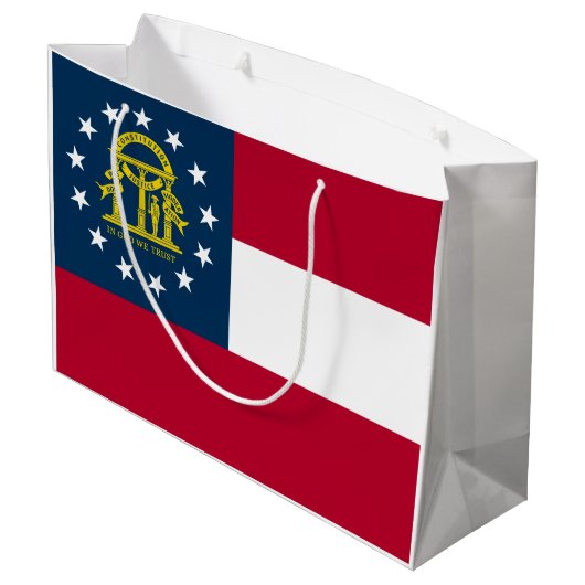 Georgische staatsvlag groot cadeauzakje (Achterkant Gekanteld)