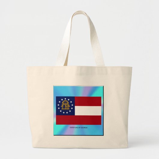 Georgische staatsvlag grote tote bag (Voorkant)