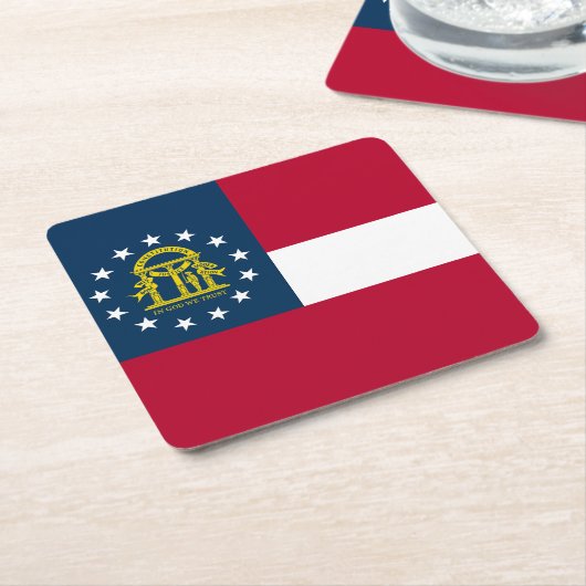 Georgische staatsvlag kartonnen onderzetters (Schuin)