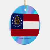 Georgische staatsvlag keramisch ornament (Rechts)