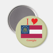 Georgische staatsvlag magneet (Voorkant / Achterkant)