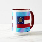 Georgische staatsvlag mok (Voorkant rechts)