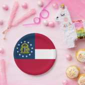 Georgische staatsvlag papieren bordje (Feest)