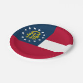 Georgische staatsvlag papieren bordje (Gekanteld)