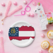 Georgische staatsvlag papieren bordje (Feest)