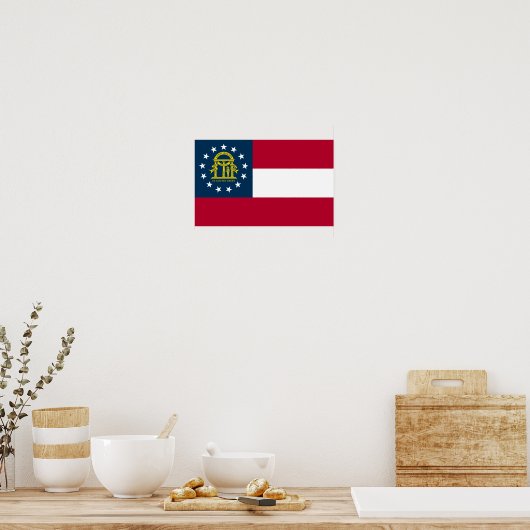 Georgische staatsvlag poster (Keuken)