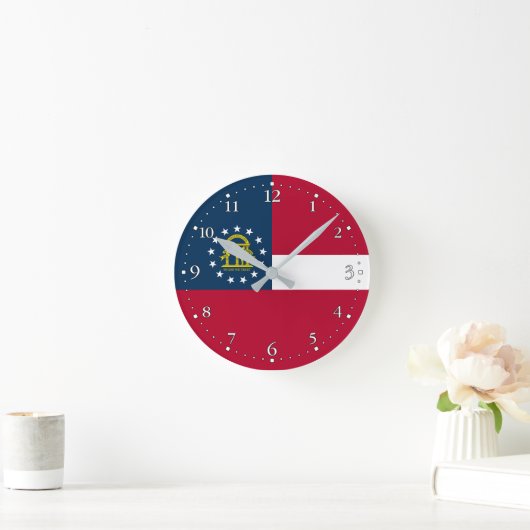 Georgische staatsvlag ronde klok (Huis)