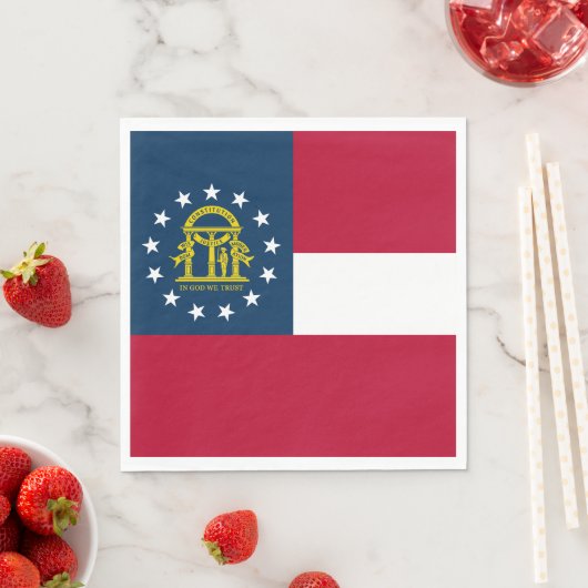 Georgische staatsvlag servet (Insitu)