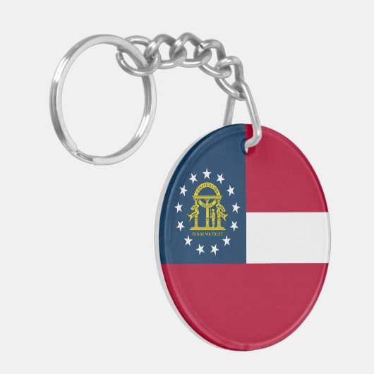 Georgische staatsvlag sleutelhanger (Voorkant Links)