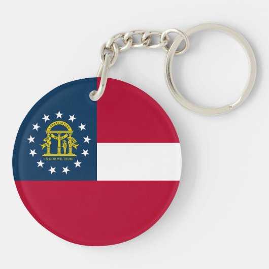 Georgische staatsvlag sleutelhanger (Achterkant)