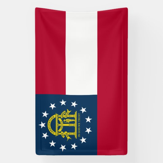 Georgische staatsvlag spandoek (Verticaal)