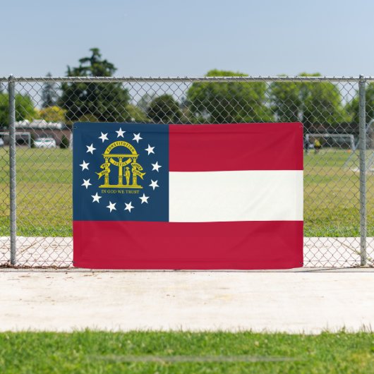 Georgische staatsvlag spandoek (Insitu)