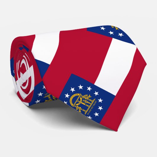Georgische staatsvlag stropdas (Opgerold)