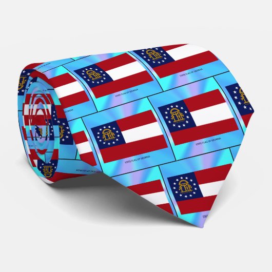 Georgische staatsvlag stropdas (Opgerold)