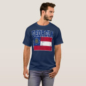 Georgische staatsvlag T-Shirt (verergerd) (Voorkant volledig)