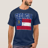 Georgische staatsvlag T-Shirt (verergerd) (Voorkant)