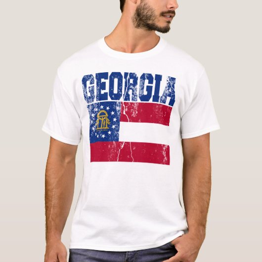 Georgische staatsvlag T-Shirt (verergerd) (Voorkant)
