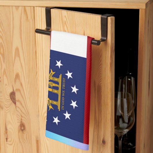 Georgische staatsvlag theedoek (Derde Gevouwen)