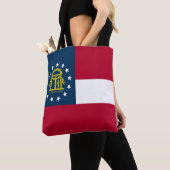 Georgische staatsvlag tote bag (Dichtbij)