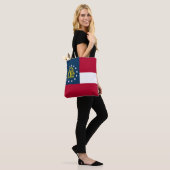 Georgische staatsvlag tote bag (Op model)