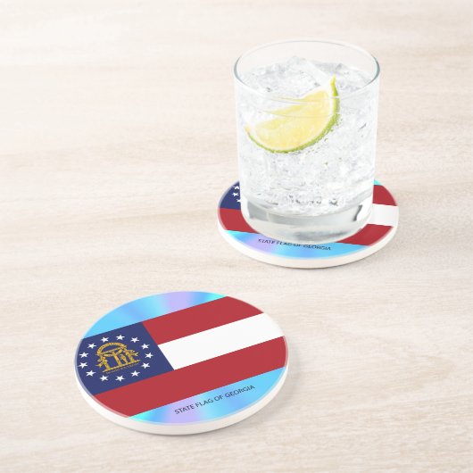 Georgische staatsvlag zandsteen onderzetter (Zijkant)