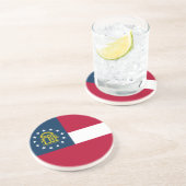 Georgische staatsvlag zandsteen onderzetter (Zijkant)