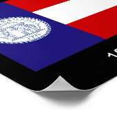 Georgische staatsvlaggen van 1920 tot Cadeau dag Poster (Hoek)