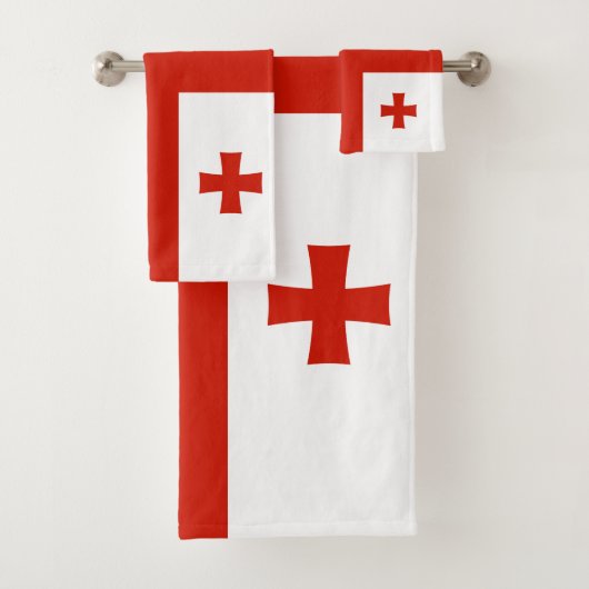Georgische vlag bad handdoek (Insitu)