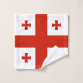 Georgische vlag bad handdoek (Wasdoekje)