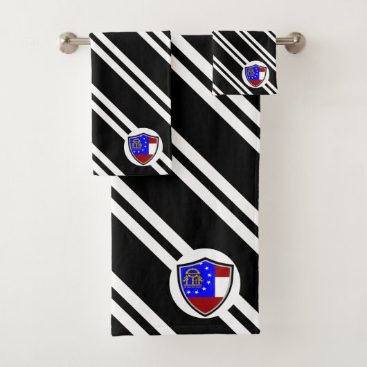 Georgische vlag bad handdoek (Insitu)