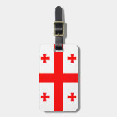 Georgische vlag bagagelabel (Voorkant verticaal)