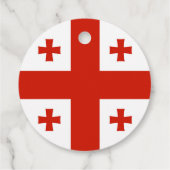 Georgische vlag bedankjes labels (Achterkant)