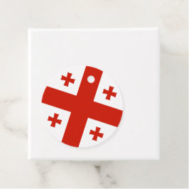 Georgische vlag bedankjes labels