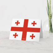 Georgische vlag bedankkaart (Achterkant)