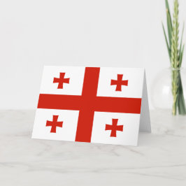Georgische vlag bedankkaart