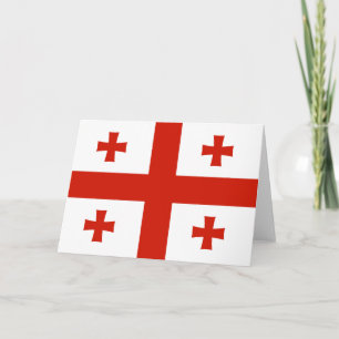Georgische vlag bedankkaart