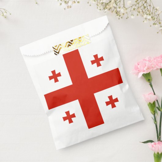 Georgische vlag bedankzakje (Gezegeld)
